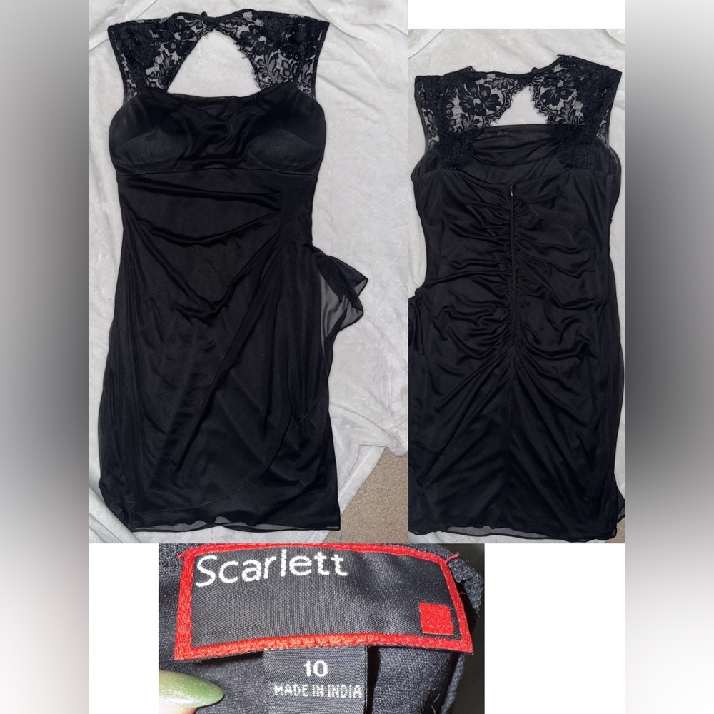 Scarlett Black Lace Detail Dress